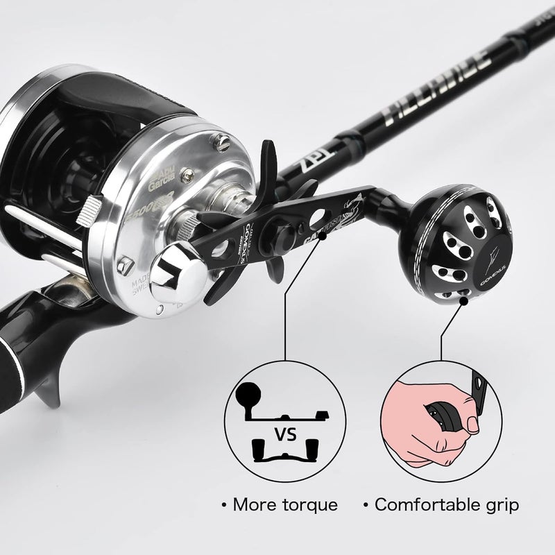 GOMEXUS Power Handle for Abu Garcia Ambassadeur C3/C4/S/SX 5000-7000 Round Fishing Reel Catfish Special - Image 4